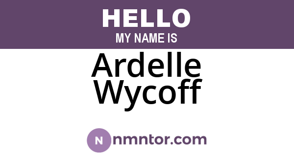 Ardelle Wycoff