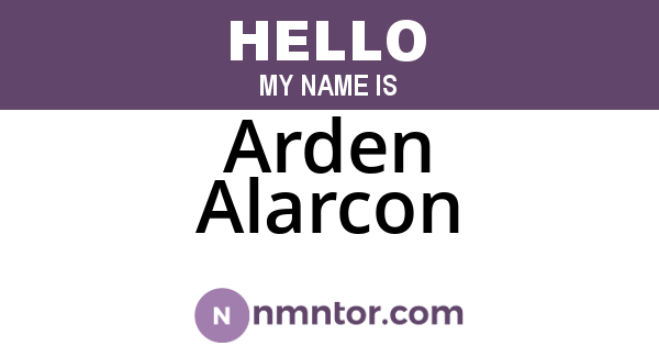 Arden Alarcon
