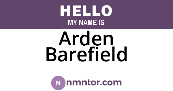 Arden Barefield