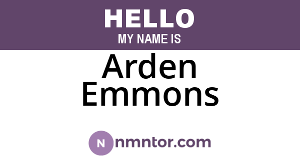 Arden Emmons
