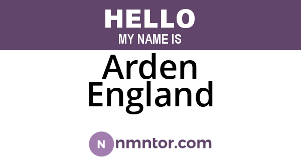 Arden England