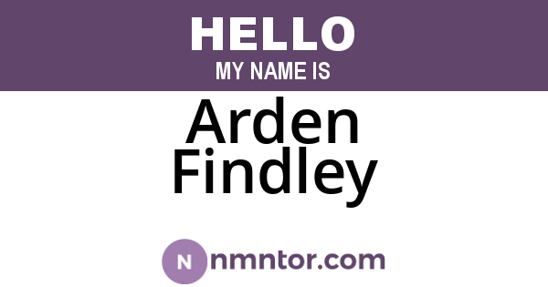 Arden Findley