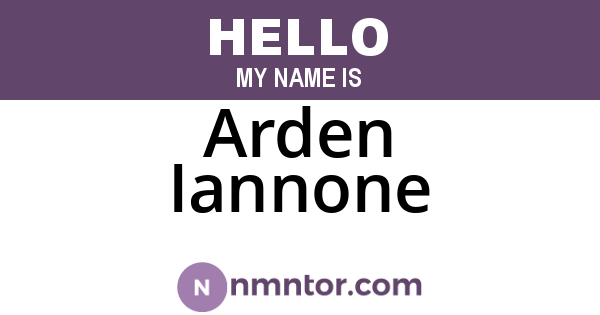 Arden Iannone
