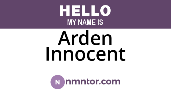 Arden Innocent