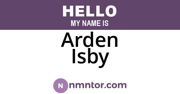 Arden Isby