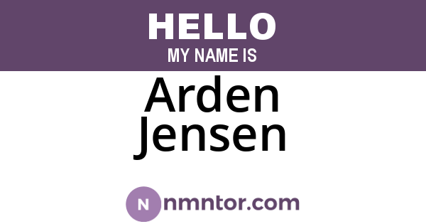 Arden Jensen