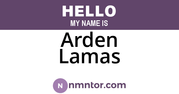 Arden Lamas