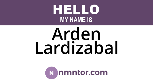 Arden Lardizabal