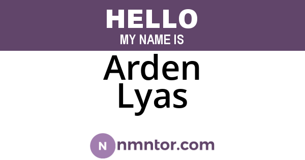 Arden Lyas