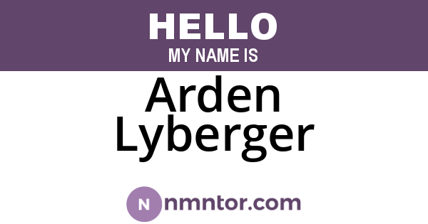 Arden Lyberger