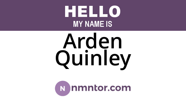 Arden Quinley