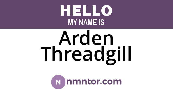 Arden Threadgill