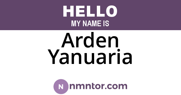 Arden Yanuaria