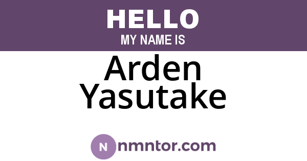 Arden Yasutake