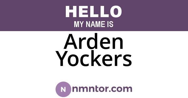 Arden Yockers
