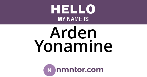 Arden Yonamine