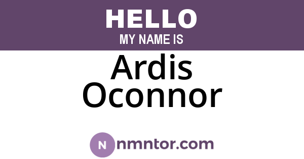 Ardis Oconnor