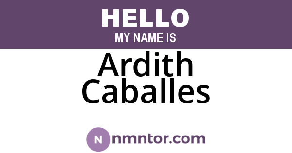 Ardith Caballes