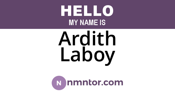Ardith Laboy