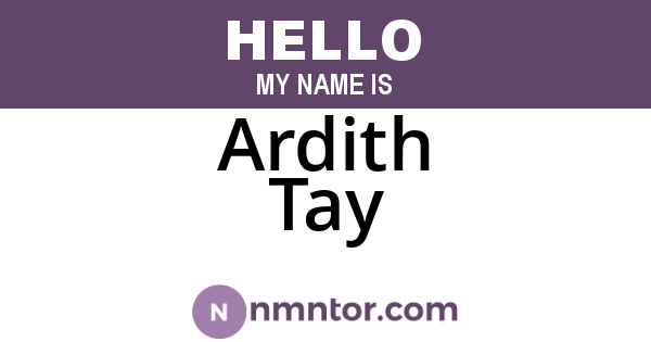 Ardith Tay
