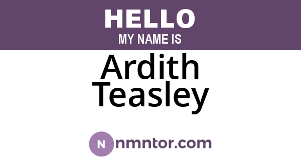 Ardith Teasley