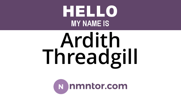 Ardith Threadgill