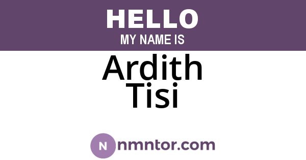 Ardith Tisi