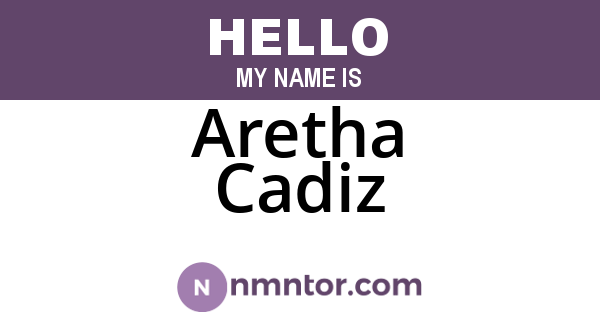 Aretha Cadiz