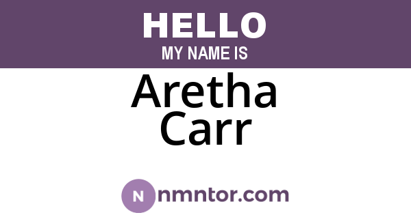 Aretha Carr