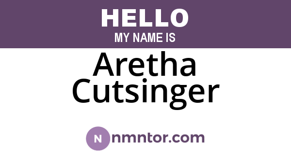 Aretha Cutsinger