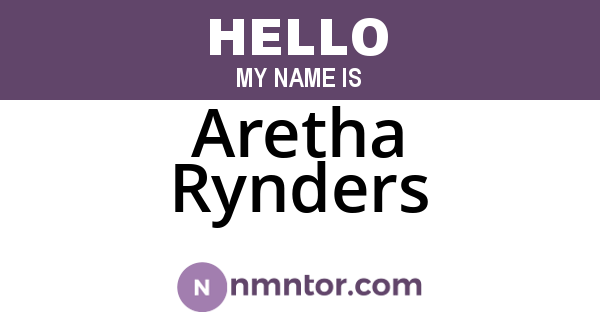 Aretha Rynders