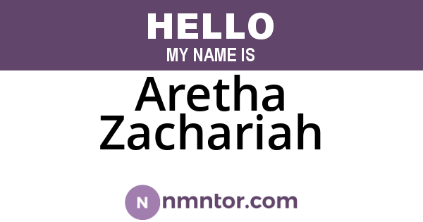 Aretha Zachariah