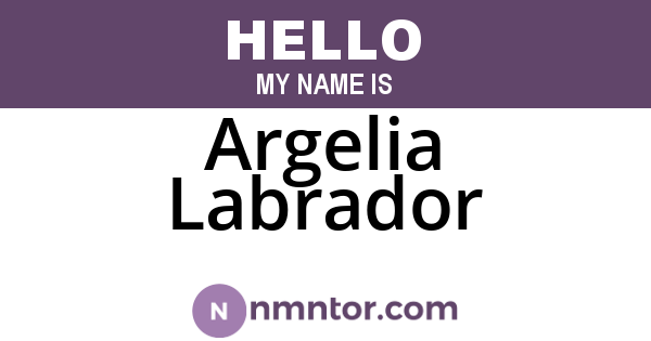 Argelia Labrador