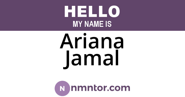 Ariana Jamal