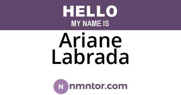 Ariane Labrada