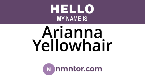 Arianna Yellowhair