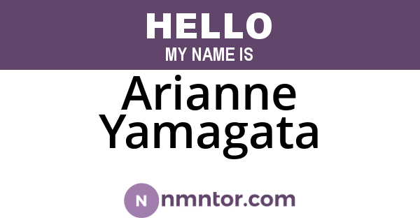 Arianne Yamagata