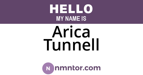 Arica Tunnell