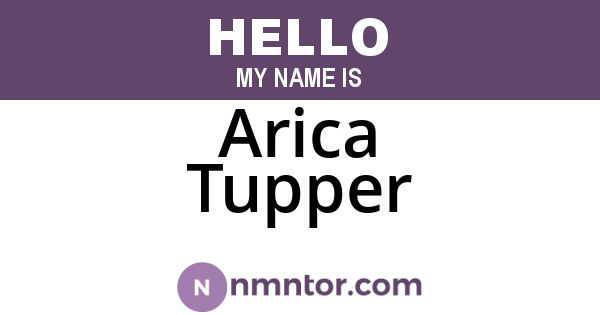 Arica Tupper