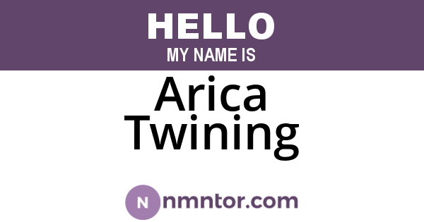 Arica Twining