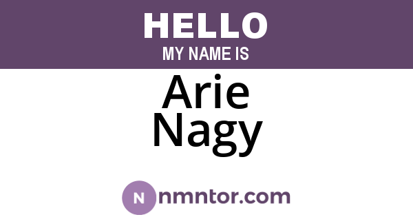 Arie Nagy