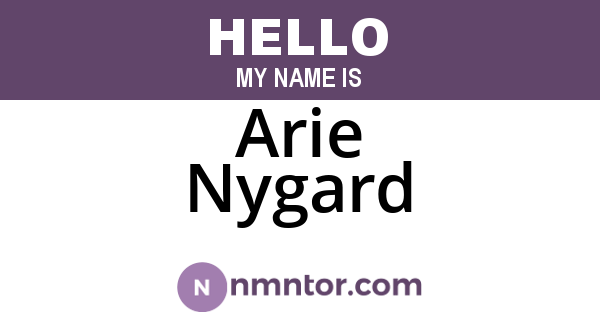 Arie Nygard