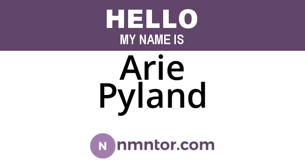 Arie Pyland