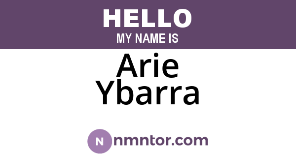 Arie Ybarra