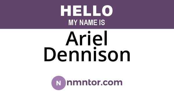 Ariel Dennison