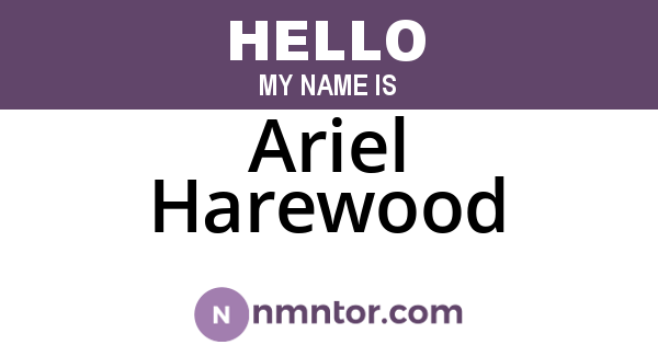 Ariel Harewood