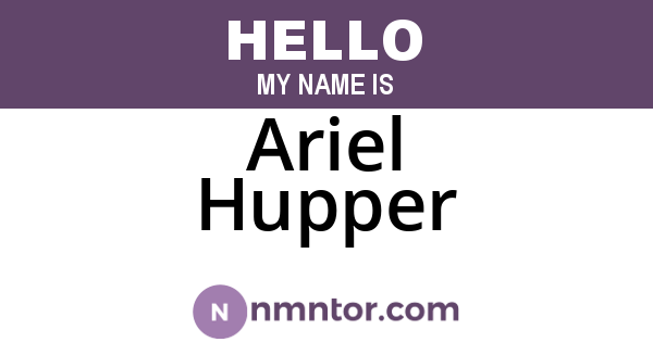 Ariel Hupper