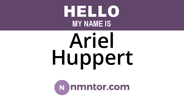 Ariel Huppert