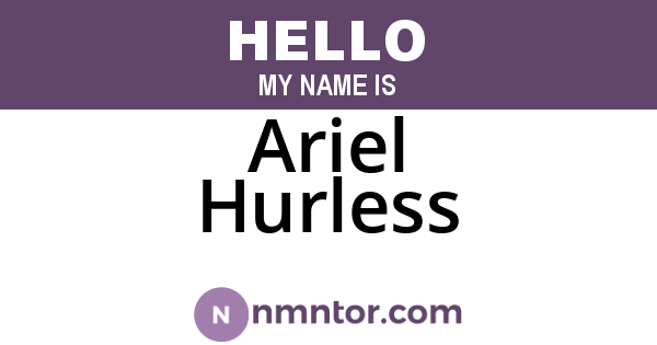 Ariel Hurless