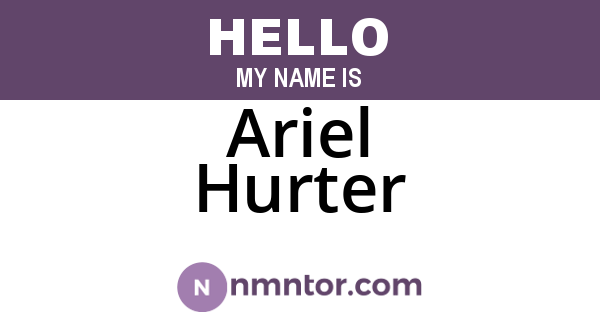 Ariel Hurter